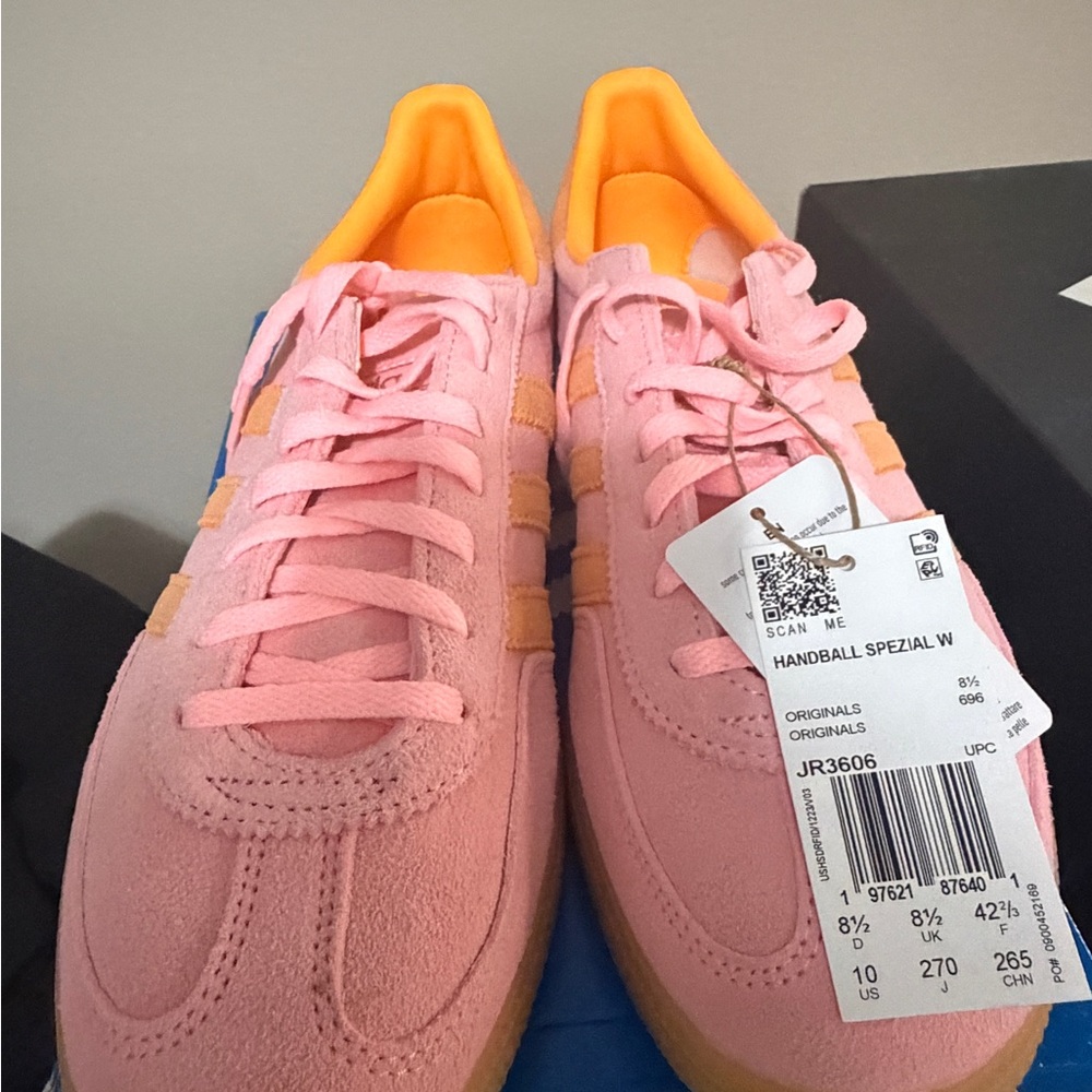 Adidas Women's Handball Spezial in Pink and Orange